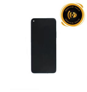 Pantalla para Huawei P40 Lite 5G con marco plateado SERVICE PACK