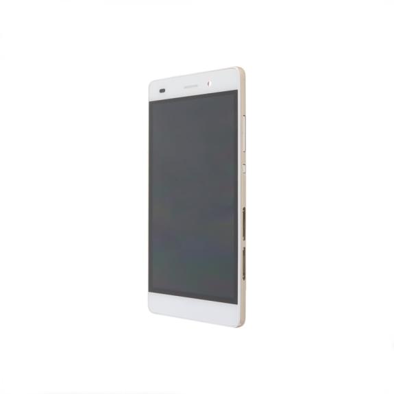 Pantalla para Huawei P8 Lite con marco blanco