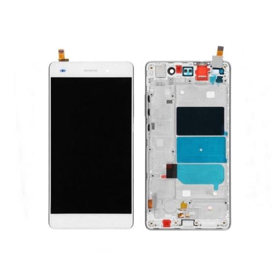 Pantalla para Huawei P8 Lite con marco blanco