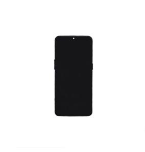 Pantalla para OnePlus 6T Rock negro con marco