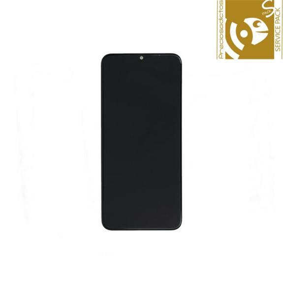 Pantalla para Oppo A16 con marco negro SERVICE PACK