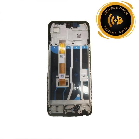 Pantalla Para Oppo A5M / A5X 4G Con Marco Negro SERVICE PACK