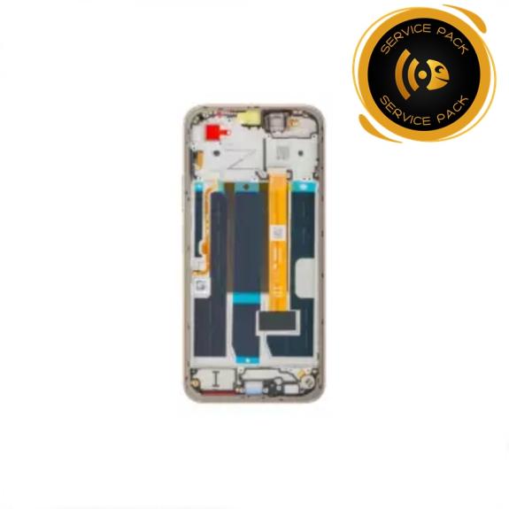Pantalla Para Oppo A6 4G con marco dorado SERVICE PACK