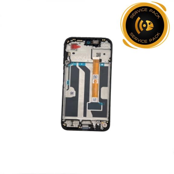 Pantalla Para Oppo A6k 5G con marco negro SERVICE PACK