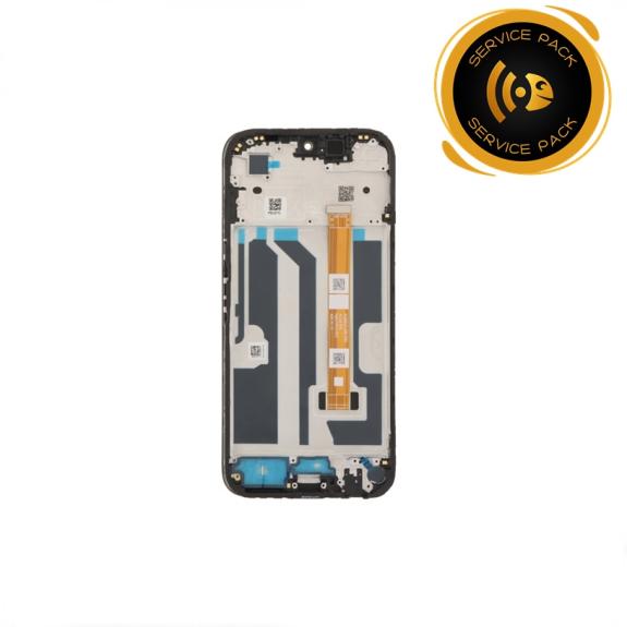 Pantalla Para Oppo A6x 5G con marco negro SERVICE PACK