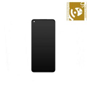 Pantalla para Oppo A73 5G con marco negro SERVICE PACK