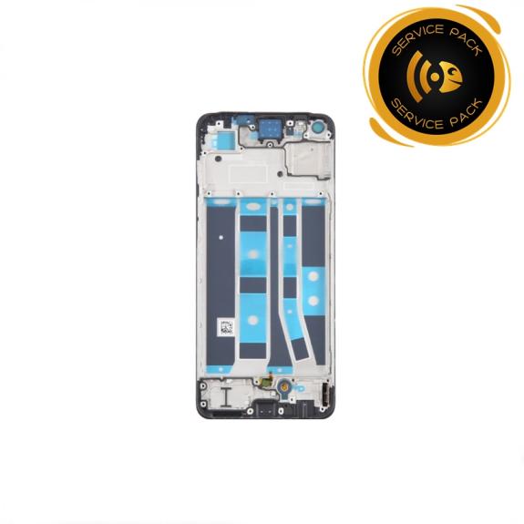 Pantalla Para Oppo A78 4G con marco negro SERVICE PACK