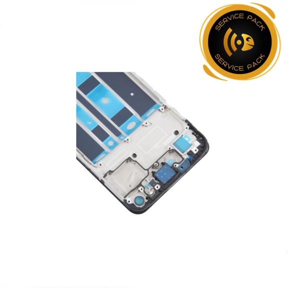 Pantalla Para Oppo A78 4G con marco negro SERVICE PACK