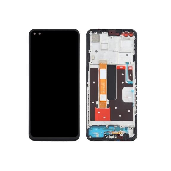 Pantalla para Oppo A92S con marco negro