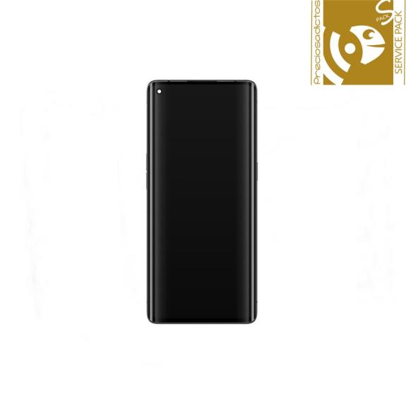 Pantalla para Oppo Find X2 Neo con marco negro SERVICE PACK