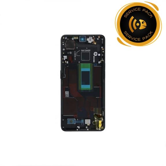 Pantalla para Oppo Reno8 Pro 5G con marco negro SERVICE PACK