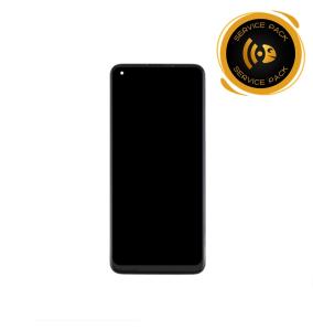 Pantalla para Realme 8 con marco negro SERVICE PACK