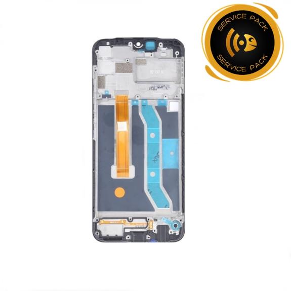 Pantalla para Realme C11 con marco negro SERVICE PACK