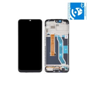 Pantalla para Realme C12 en color negro con marco (EXCELLENT)