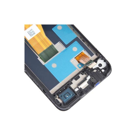 Pantalla para Realme C30 en color negro con marco