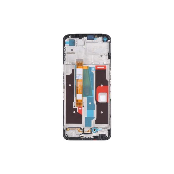 Pantalla para Realme Narzo 50 4G en color negro con marco