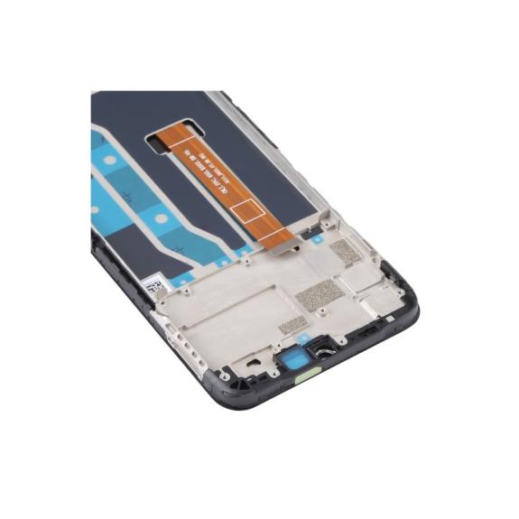 Pantalla para Realme Narzo 50A 4G en color negro con marco