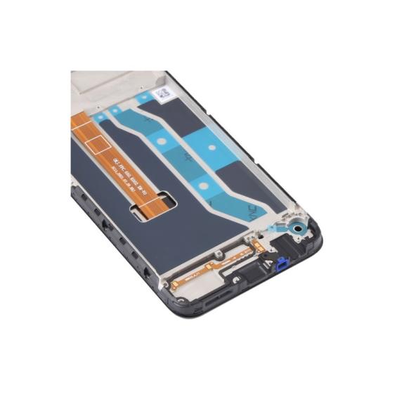 Pantalla para Realme Narzo 50A 4G en color negro con marco