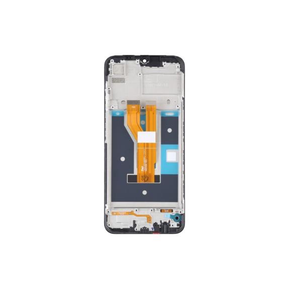 Pantalla para Realme Narzo 50i 4G en color negro con marco