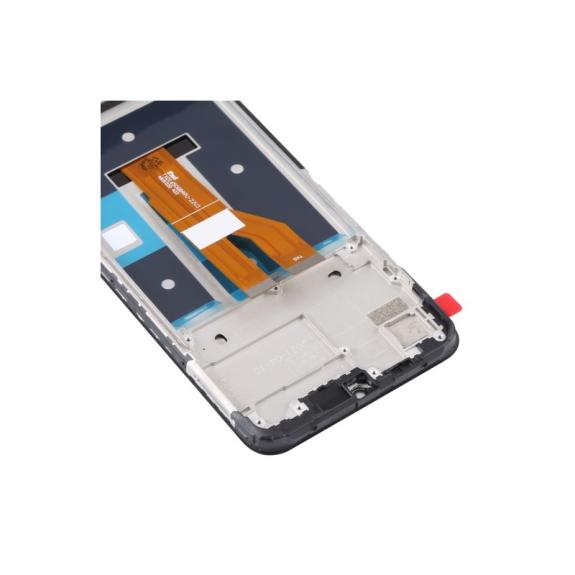 Pantalla para Realme Narzo 50i 4G en color negro con marco