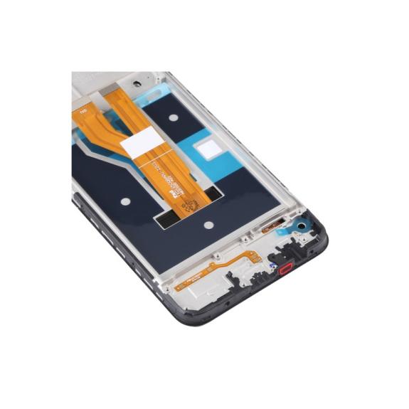 Pantalla para Realme Narzo 50i 4G en color negro con marco
