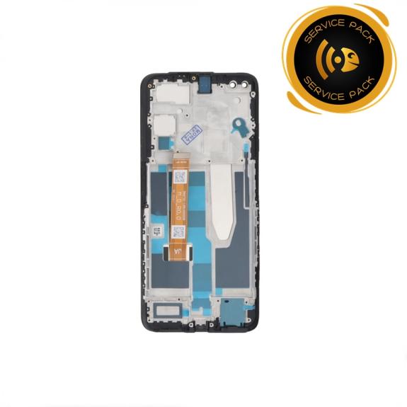 Pantalla para Realme X50 con marco negro SERVICE PACK