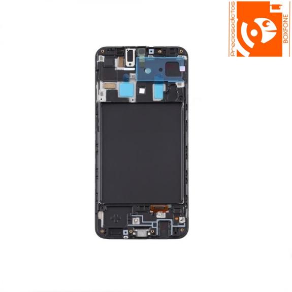 Pantalla Para Samsung A20 con marco negro BF8