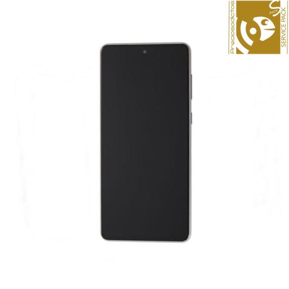 Pantalla para Samsung A73 5G 2022 blanco SERVICE PACK