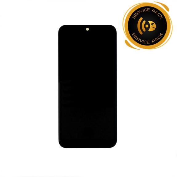 Pantalla para Samsung Galaxy A01 con marco negro SERVICE PACK