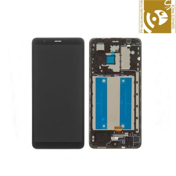 Pantalla para Samsung Galaxy A01 Core negro SERVICE PACK