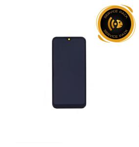Pantalla para Samsung Galaxy A02S con marco negro SERVICE PACK