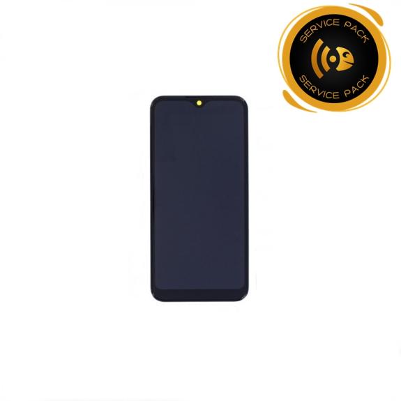 Pantalla para Samsung Galaxy A02S con marco negro SERVICE PACK