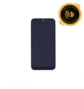 Pantalla para Samsung Galaxy A02S con marco negro SERVICE PACK