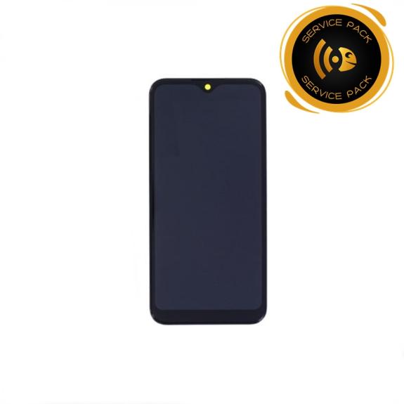 Pantalla para Samsung Galaxy A02S con marco negro SERVICE PACK