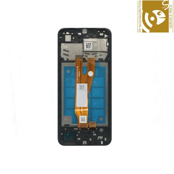 Pantalla para Samsung Galaxy A03 core negro SERVICE PACK
