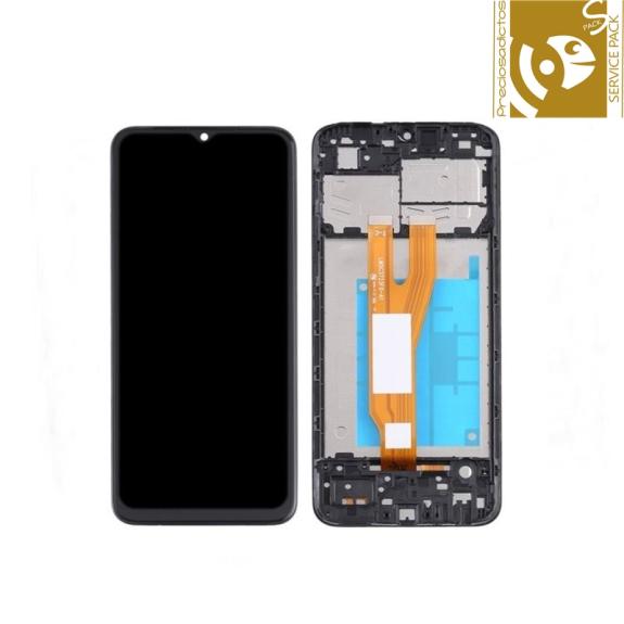 Pantalla para Samsung Galaxy A03 core negro SERVICE PACK