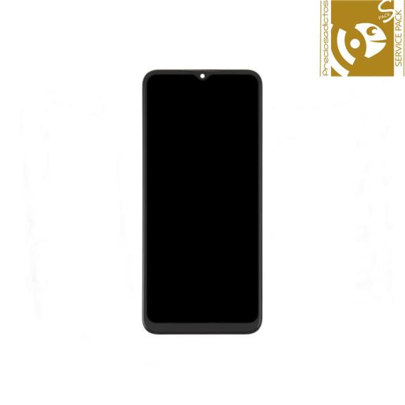 Pantalla para Samsung Galaxy A04E con marco negro SERVICE PACK