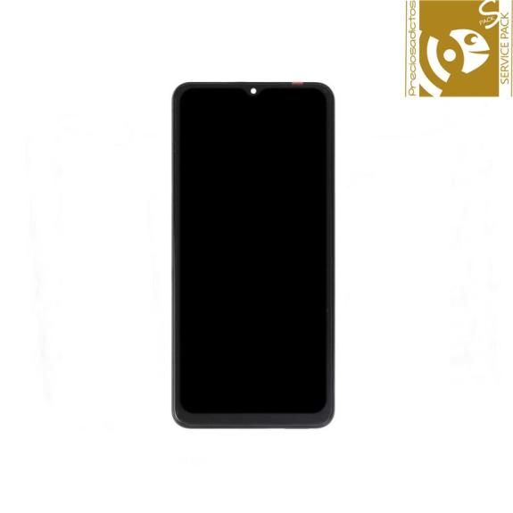 Pantalla para Samsung Galaxy A04S con marco negro SERVICE PACK