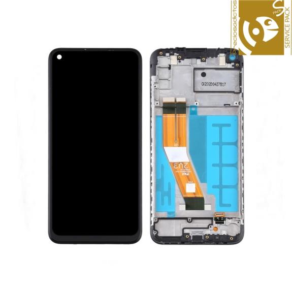 Pantalla para Samsung Galaxy A11 negro SERVICE PACK