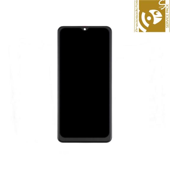 Pantalla para Samsung Galaxy A12 negro SERVICE PACK