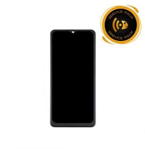 Pantalla para Samsung Galaxy A12 negro SERVICE PACK
