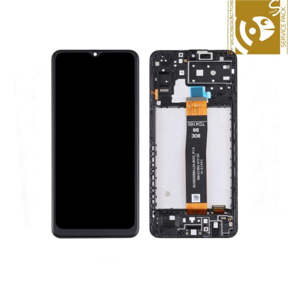 Pantalla para Samsung Galaxy A13 5G con marco negro SERVICE PACK