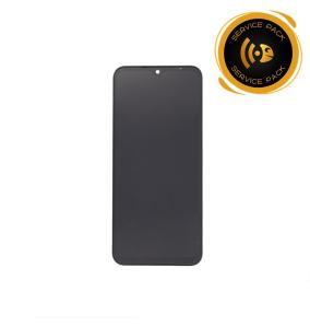 Pantalla para Samsung Galaxy A14 negro con marco SERVICE PACK