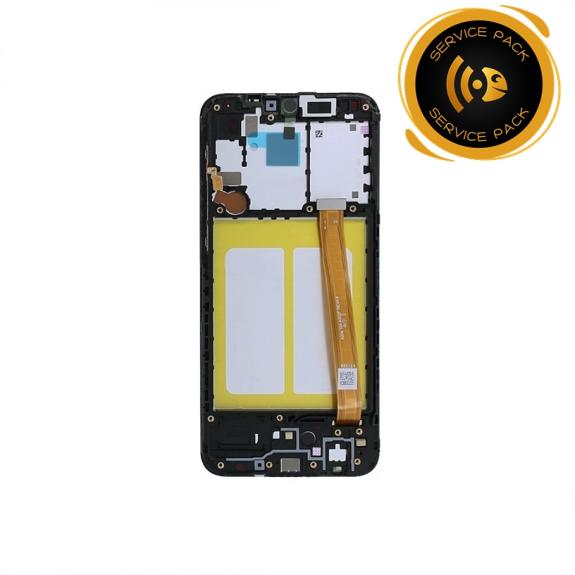Pantalla para Samsung Galaxy A20E negro con marco SERVICE PACK