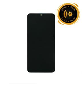 Pantalla para Samsung Galaxy A20S con marco negro SERVICE PACK