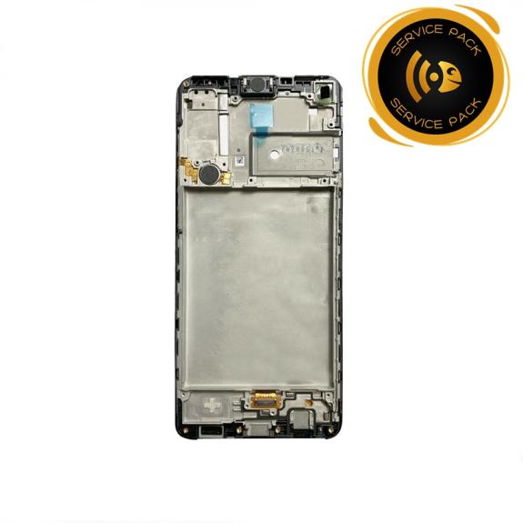 Pantalla para Samsung Galaxy A21S con marco negro SERVICE PACK