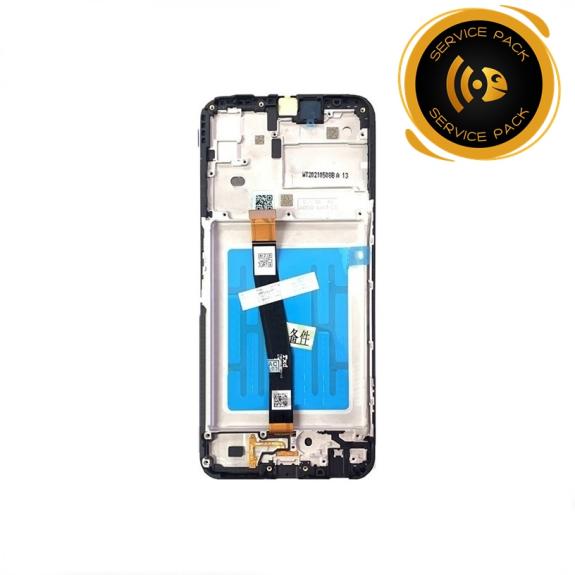 Pantalla para Samsung Galaxy A22 5G con marco negro SERVICE PACK