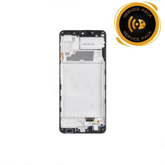 Pantalla para Samsung Galaxy A22 con marco negro SERVICE PACK