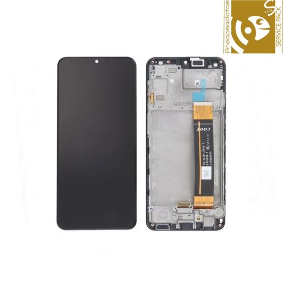 Pantalla para Samsung Galaxy A23 4G con marco negro service pack