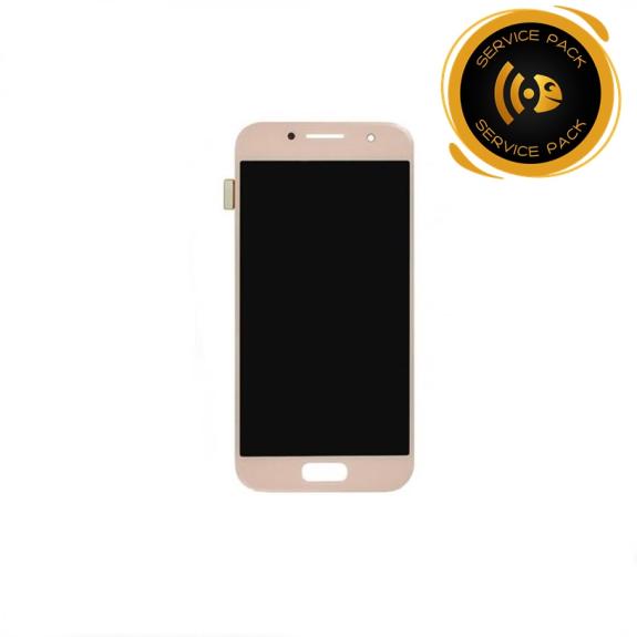 Pantalla para Samsung Galaxy A3 2017 rosa SERVICE PACK